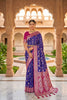 Royal Blue Soft Banarasi Silk Saree  Zari Weaving Work for Women