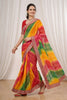 Multicolor Georgette Digital Printed Saree Embroidered Border for Wedding