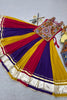 Vibrant Multicolor Cotton Navratri Lehenga Choli with Gamthi Work for Women