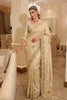 Luxury Gold Pure Kanjivaram Silk Sequins Embroidery Work Saree