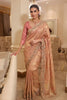Elegant Rose Gold Pure Kanjivaram Silk Sequin Embroidery Work Saree for Wedding