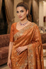 Royal Copper Brown Pure Kanjivaram Silk Sequin Embroidery Work Saree