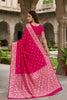 Stylish Rani Pink Soft Pure Banarasi Silk Saree Zari Weaving for Women