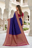 Royal Blue Soft Pure Banarasi Silk Saree Zari Weaving for Women