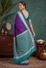 Elegant Purple Banarasi Silk Woven Saree for Women
