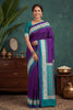 Elegant Purple Banarasi Silk Woven Saree for Women