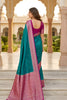 Amazing Teal Green Banarasi Silk Woven Saree for Women