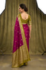 Luxury Rani Pink Banarasi Silk Woven Saree Meenakari Motif for Women