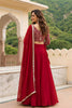 Superb Red Georgette Designer Lehenga Choli Set with Embroidered Blouse and Matching Dupatta