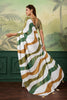 Graceful Green Crepe Silk Zari Weaving Digital Printed Saree for Women