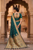 Graceful Teal Green Paithani Silk Zari Butti Weaving Designer Saree