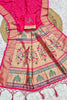 Gorgeous Rani Pink Paithani Silk Zari Butti Weaving Saree for Women