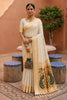 Elegant Cream Soft Paithani Silk Zari Weaving  Meenakari Saree for Women