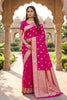 Lovely Rani Pink Banarasi Silk Saree with Zari Weaving for Women