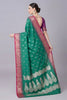 Vibrant Green Banarasi Silk Saree Zari Weaving for Women
