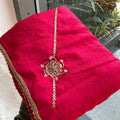 Beautiful Rani Pink Crush Rangoli Silk Saree Beads Embroidery Work for Women