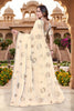 Premium Cream Fendy Silk Heavy Hand Work Saree for Women