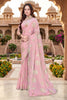Grateful Light Pink Fendy Silk Heavy Hand Work Saree for Women