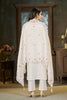 Stylish White Marina Silk Embroidery Hand Work Kurta Pant Set for Women