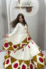Elegant White Multicolor Cotton Gota Patti Work Designer Lehenga Choli with Dupatta for Women
