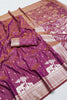 Beautiful Pink Pure Banarasi Silk Weaving Zari Motifs Designer Saree for Women