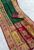 Graceful Green Pashmina Paithani Silk Woven Zari Saree for Women