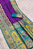 Wonderful Purple Pashmina Paithani Silk Woven Zari Saree for Women