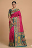 Beautiful Rani Pink Pashmina Paithani Silk Woven Zari Saree for Women