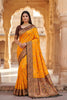 Charming Yellow Paithani Silk Rich Zari Weaving Saree for Women