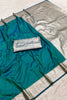 Graceful Teal Green Banarasi Gala Silk Zari Weaving Saree for Women
