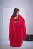 Stunning Rani Pink Fendy Satin Silk Two-Tone Heavy Hand Work Zircon Saree for Women
