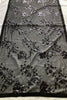 Stunning Black Georgette Sequin Work Designer Saree for Women