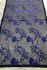 Adorable Navy Blue Georgette Sequin Embroidery Designer Saree for Women