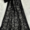 Stunning Black Georgette Sequin Embroidery Designer Saree for Women