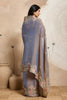 Elegant Lavender Soft Chiffon Embroidery Saree with Floral Border for Women