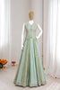 Elegant Olive Green and Mint Green Chinon Silk Embroidered Designer Lehenga Choli for Women