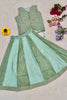 Elegant Olive Green and Mint Green Chinon Silk Embroidered Designer Lehenga Choli for Women
