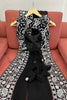 Premium Black Faux Georgette Elegant Thread Embroidery Saree for Women