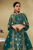 Exquisite Teal Green Art Silk Designer Lehenga Choli with Golden Embroidery Work and Dupatta for Women