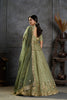 Exquisite Olive Green Organza Embroidered Designer Lehenga Choli with Dupatta for Women