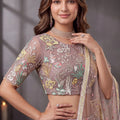 Enchanting Lavender Soft Net Floral Embroidered Designer Lehenga Choli with Dupatta for Women