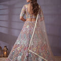 Enchanting Lavender Soft Net Floral Embroidered Designer Lehenga Choli with Dupatta for Women