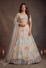 Radiant Off-White Soft Net Floral Embroidered Designer Lehenga Choli with Dupatta for Women