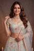 Radiant Off-White Soft Net Floral Embroidered Designer Lehenga Choli with Dupatta for Women