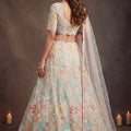 Radiant Off-White Soft Net Floral Embroidered Designer Lehenga Choli with Dupatta for Women