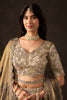 Regal Beige Fendy Silk Designer Lehenga Choli with Heavy Gold Embroidery and Zari Work Dupatta