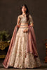 Exquisite Beige Fendy Silk Designer Lehenga Choli with Heavy Gold Embroidery and Dupatta