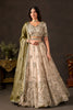 Magnificent Beige Fendy Silk Designer Lehenga Choli with Heavy Gold Embroidery and Dupatta