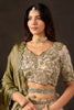 Magnificent Beige Fendy Silk Designer Lehenga Choli with Heavy Gold Embroidery and Dupatta