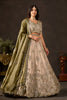 Magnificent Beige Fendy Silk Designer Lehenga Choli with Heavy Gold Embroidery and Dupatta